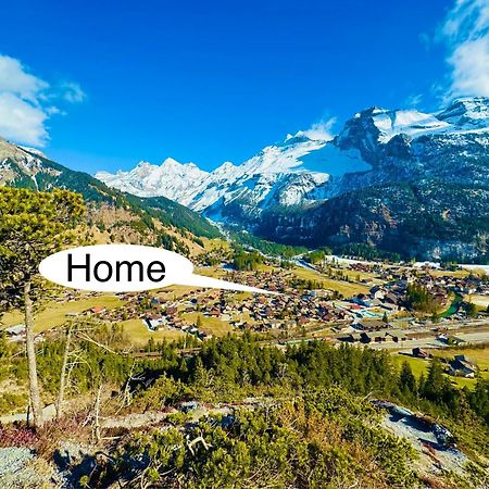 Bellevue & Classy Mountain View Apartment Kandersteg Exterior foto