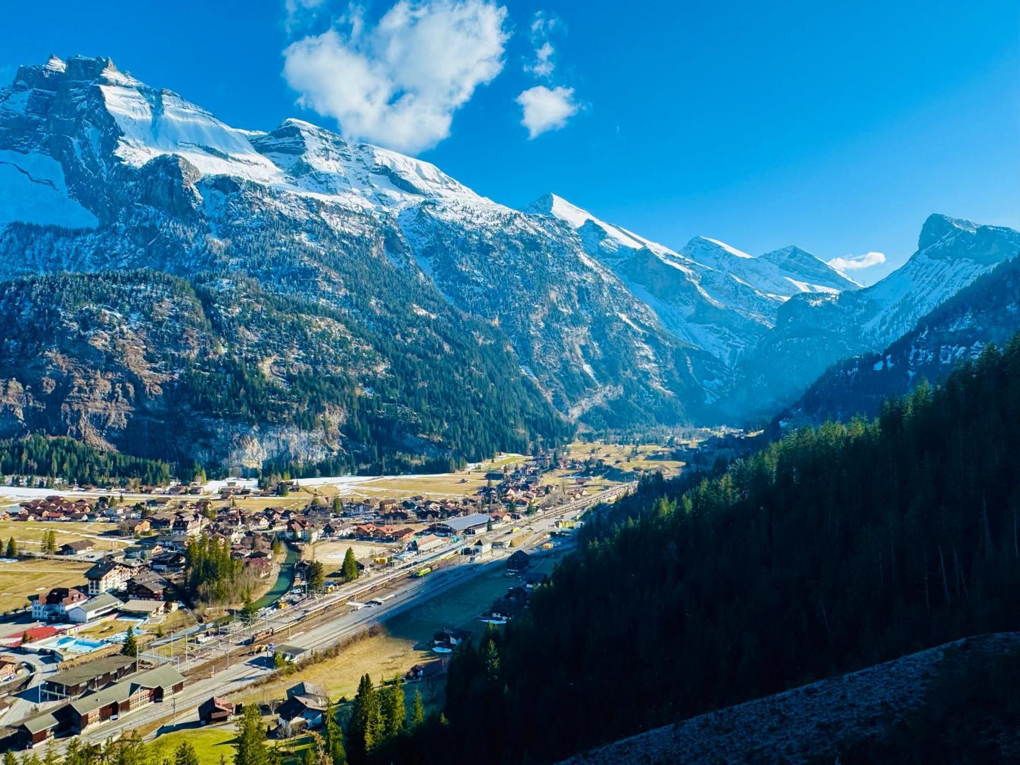 Bellevue & Classy Mountain View Apartment Kandersteg Exterior foto