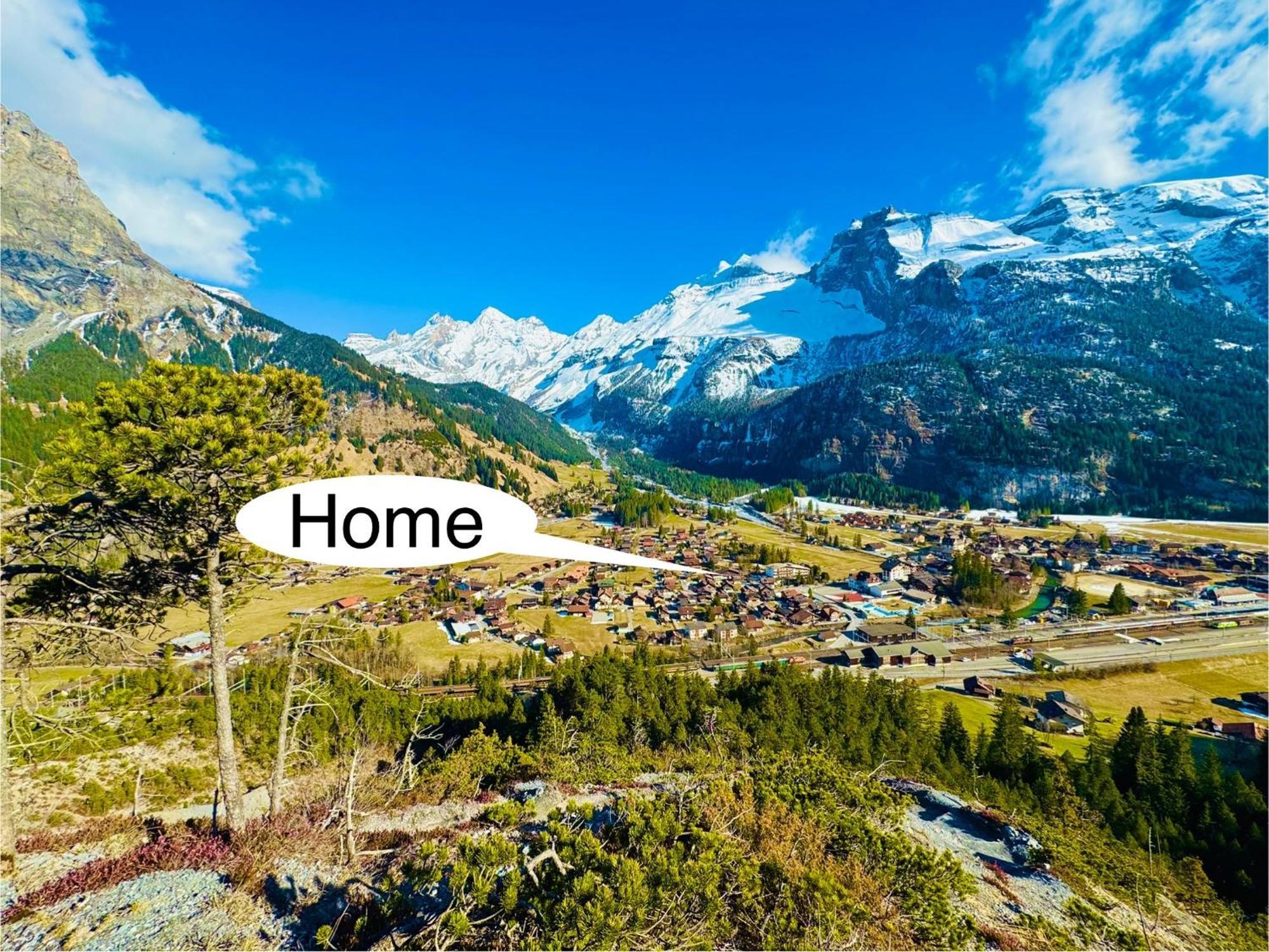 Bellevue & Classy Mountain View Apartment Kandersteg Exterior foto